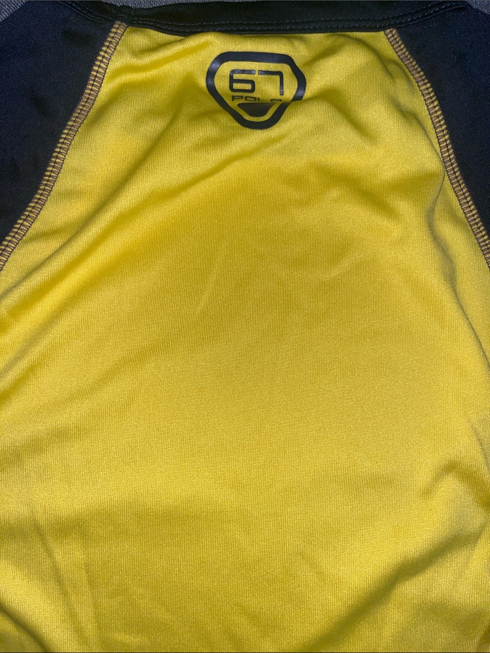 Boys Polo Ralph Lauren Yellow Swim Rash-guard size S - Picture 5 of 6